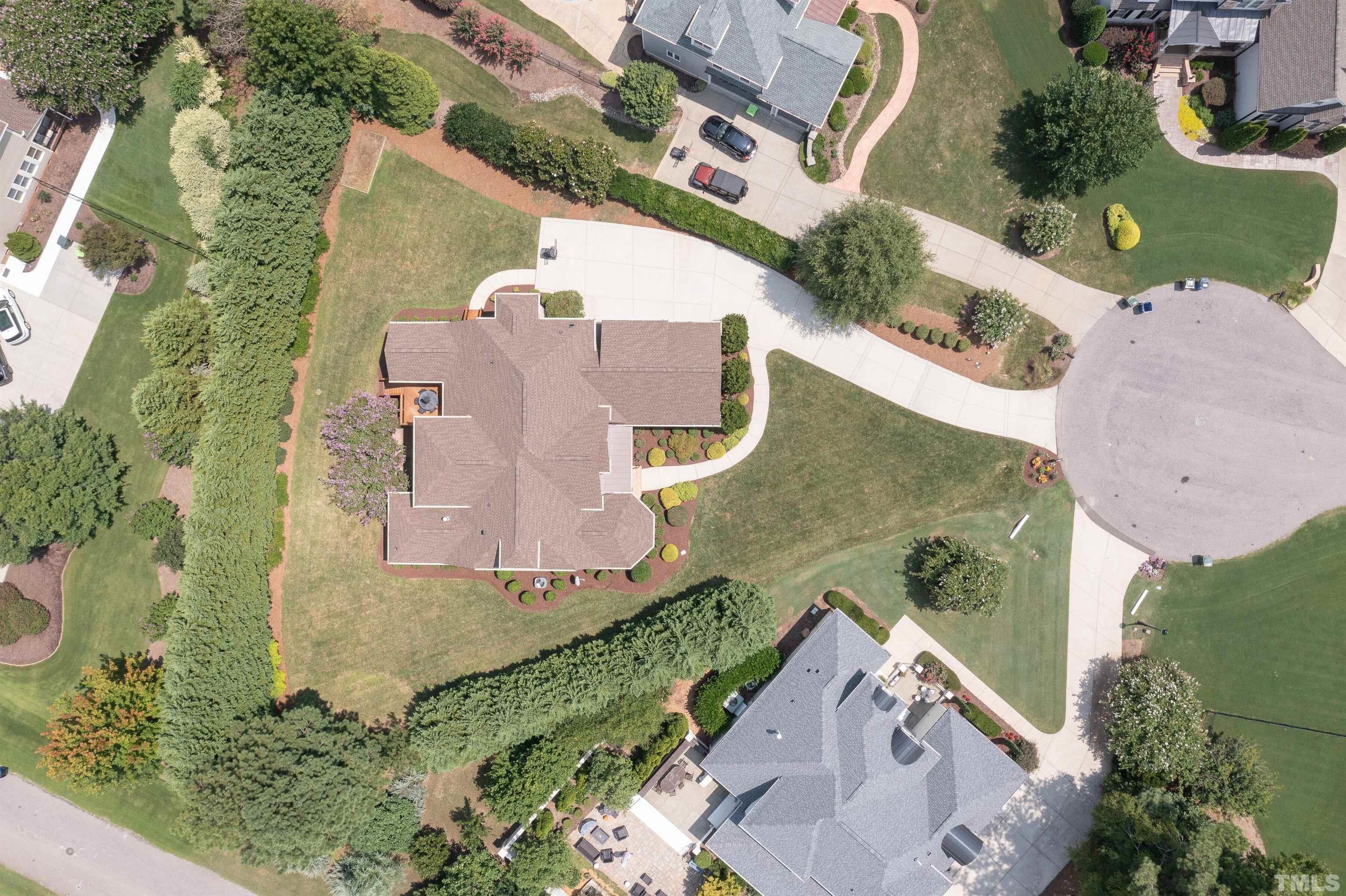 8313 Rue Cassini Court Raleigh, NC 27615 - Photo 63 of 74 an aerial view of a house