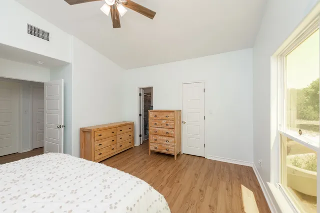 an aerial view of a mini pool