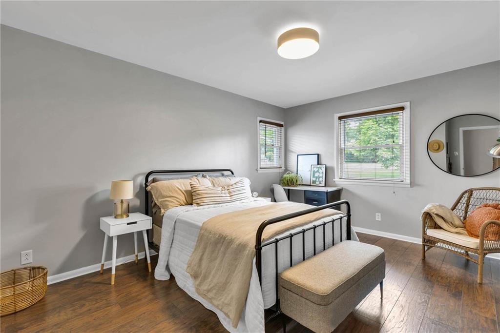 139 Laurel Drive Beaver, PA 15009 - Photo 33 of 46 a bedroom with a bed and wooden floor