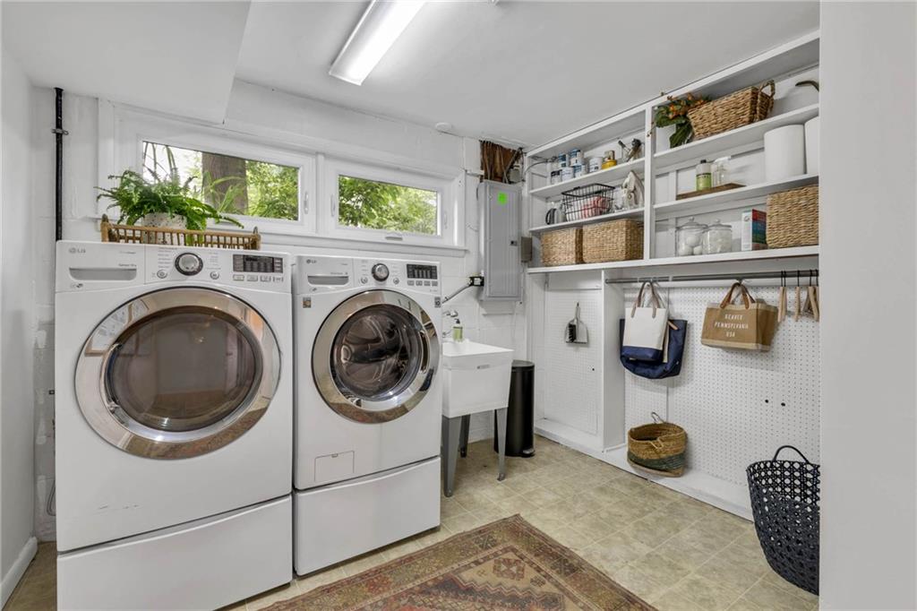 139 Laurel Drive Beaver, PA 15009 - Photo 38 of 46 a utility room with dryer and washer