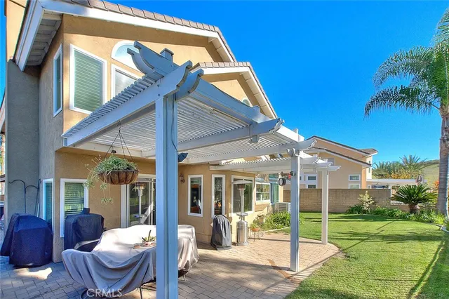 a view of a porch with furniture