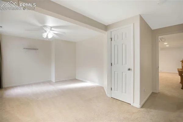 a view of an empty room