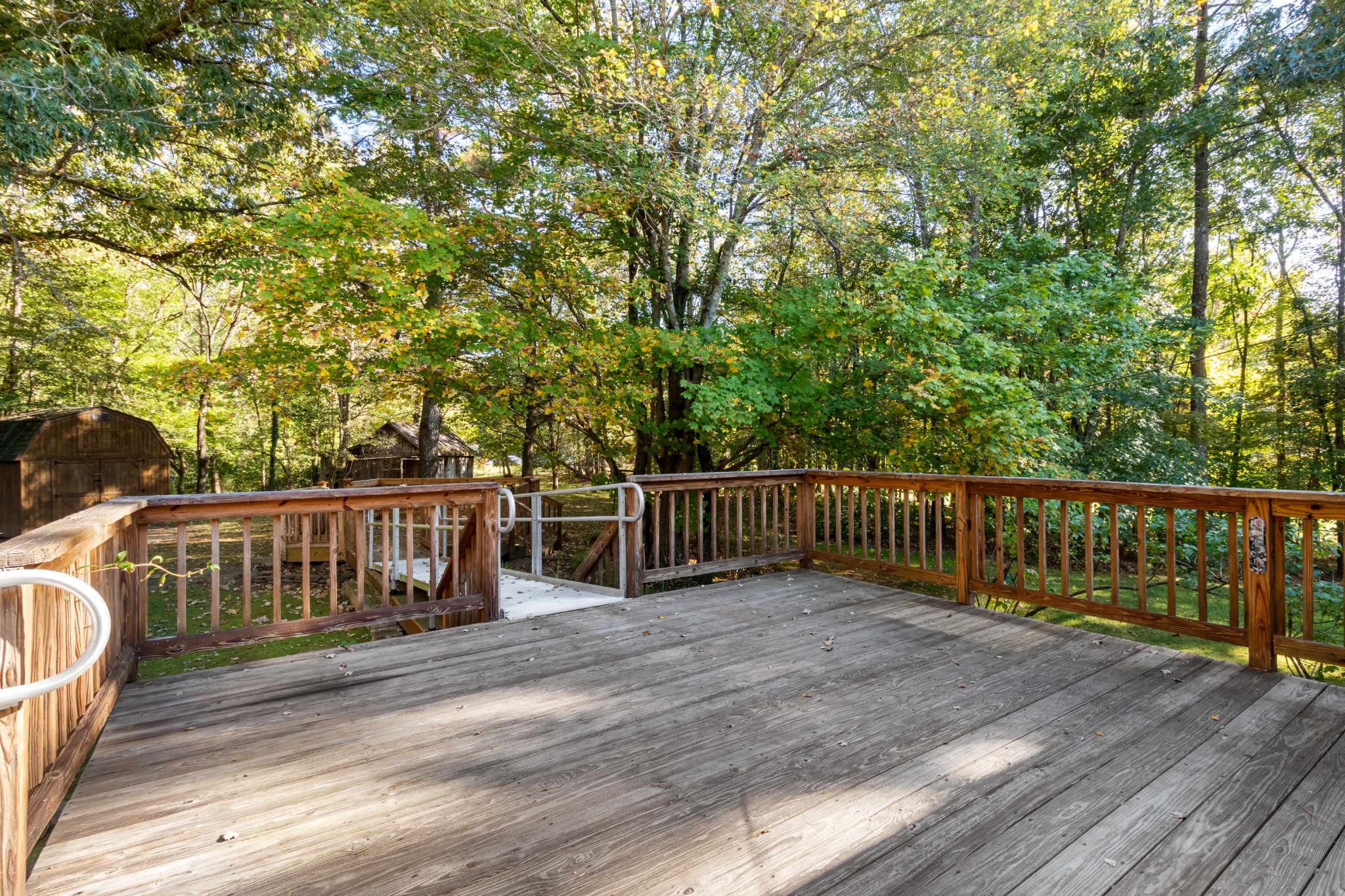 4605 Marion Road Cunningham, TN 37052 - Photo 15 of 45 a view of balcony with wooden floor and fence
