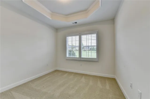 a close view of a bathtub in bathroom