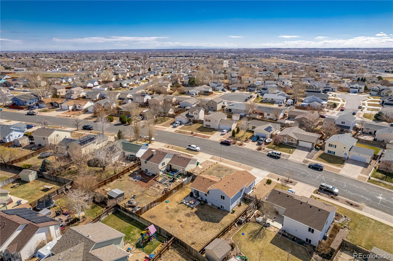 4005 Eagles Nest Drive Evans, CO 80620 - Photo 26 of 26 an aerial view of a city with parking