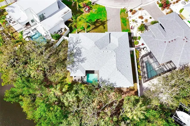 a view of a flower in a garden