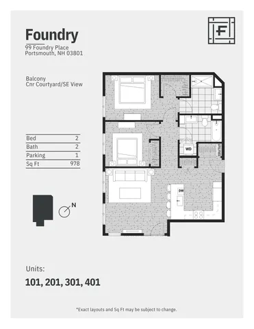 $783,000 | 99 Foundry Place, Unit 101, Portsmouth, NH 03801