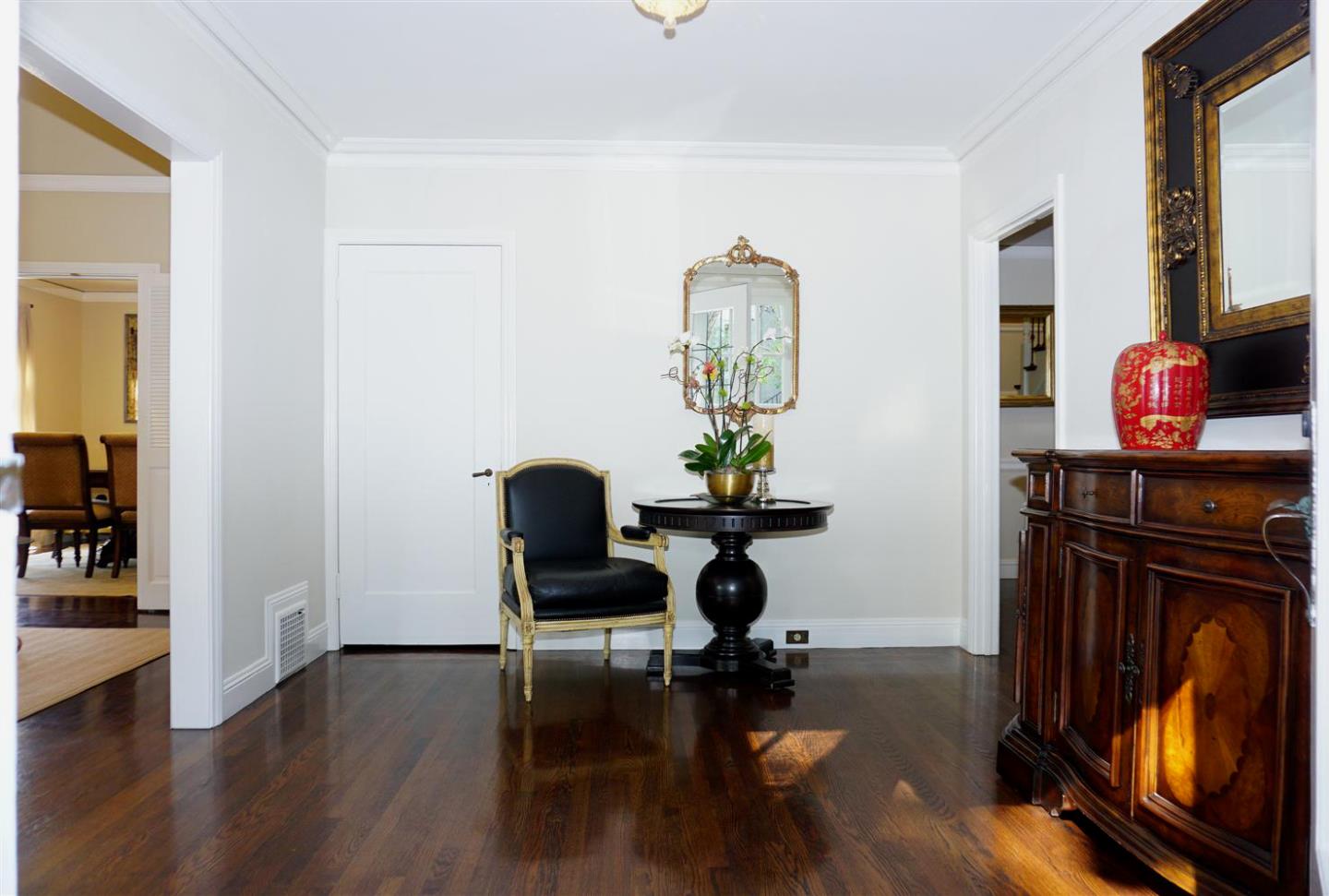 440 Edgewood Road San Mateo, CA 94402 - Photo 8 of 39 a view of a workspace with furniture and wooden floor