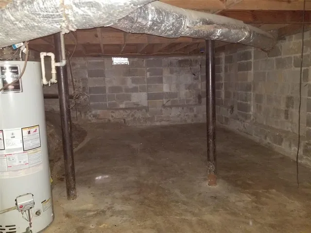 a bathroom with a window