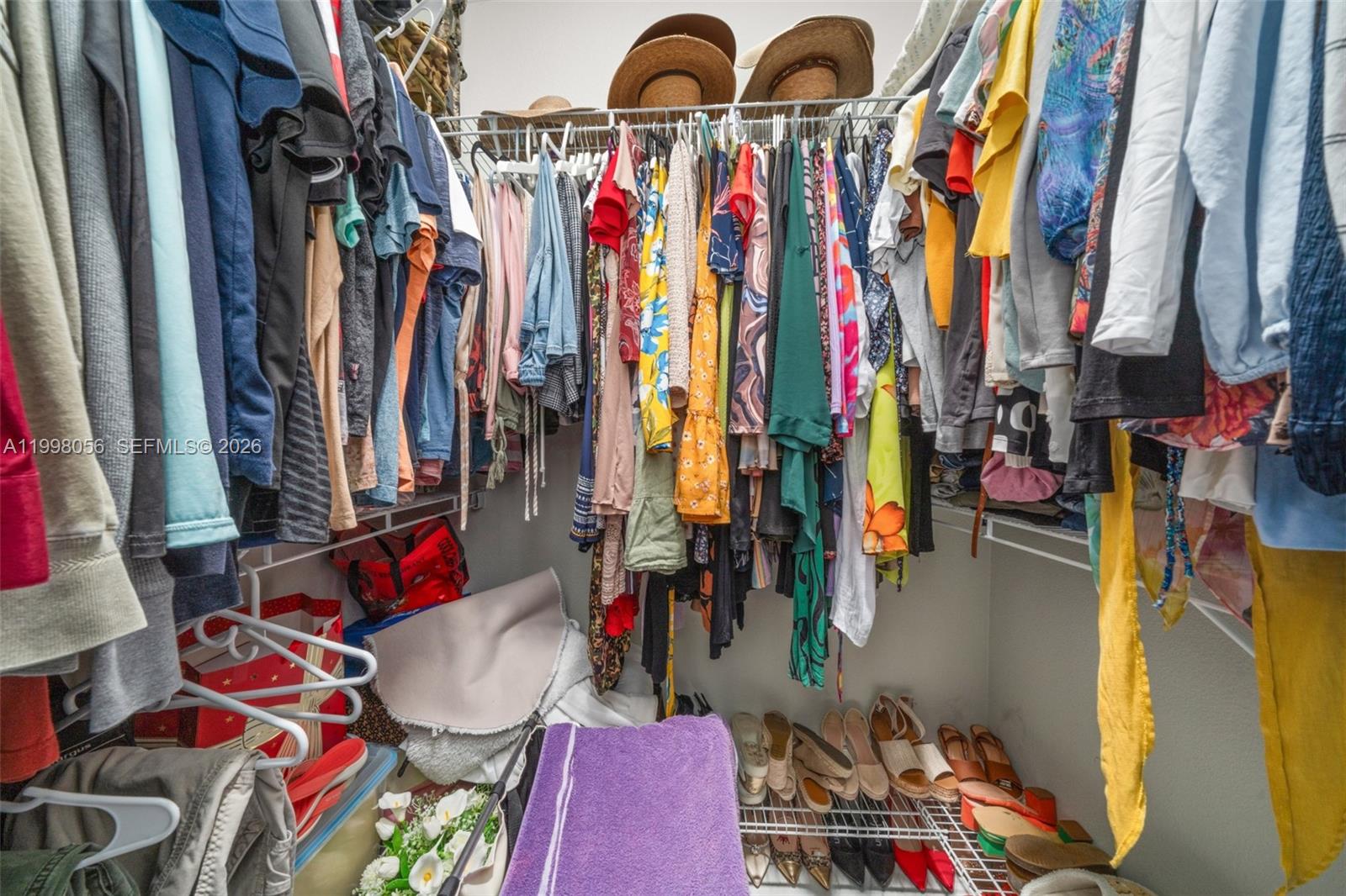 2009 Flower Sebring, FL 33875 - Photo 42 of 61 a view of walk in closet with clothes