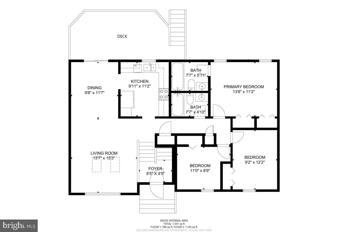 312 Cheyenne Drive Frederick, MD 21701 - Photo 42 of 43 Main level floor plan