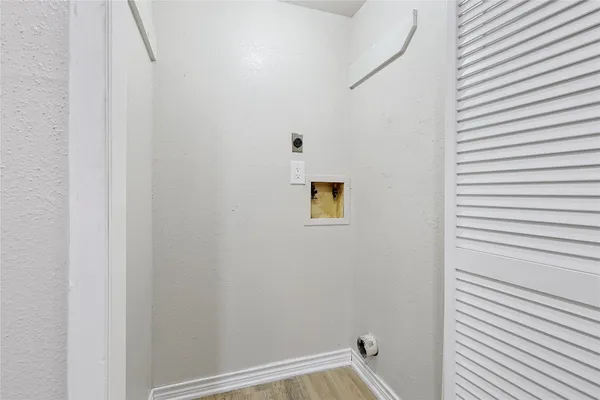 a view of wooden door