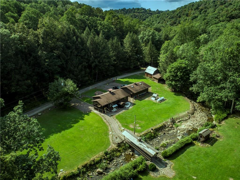 414 Dark Hollow Road Confluence, PA 15424 - Photo 23 of 25 an aerial view of a backyard with garden