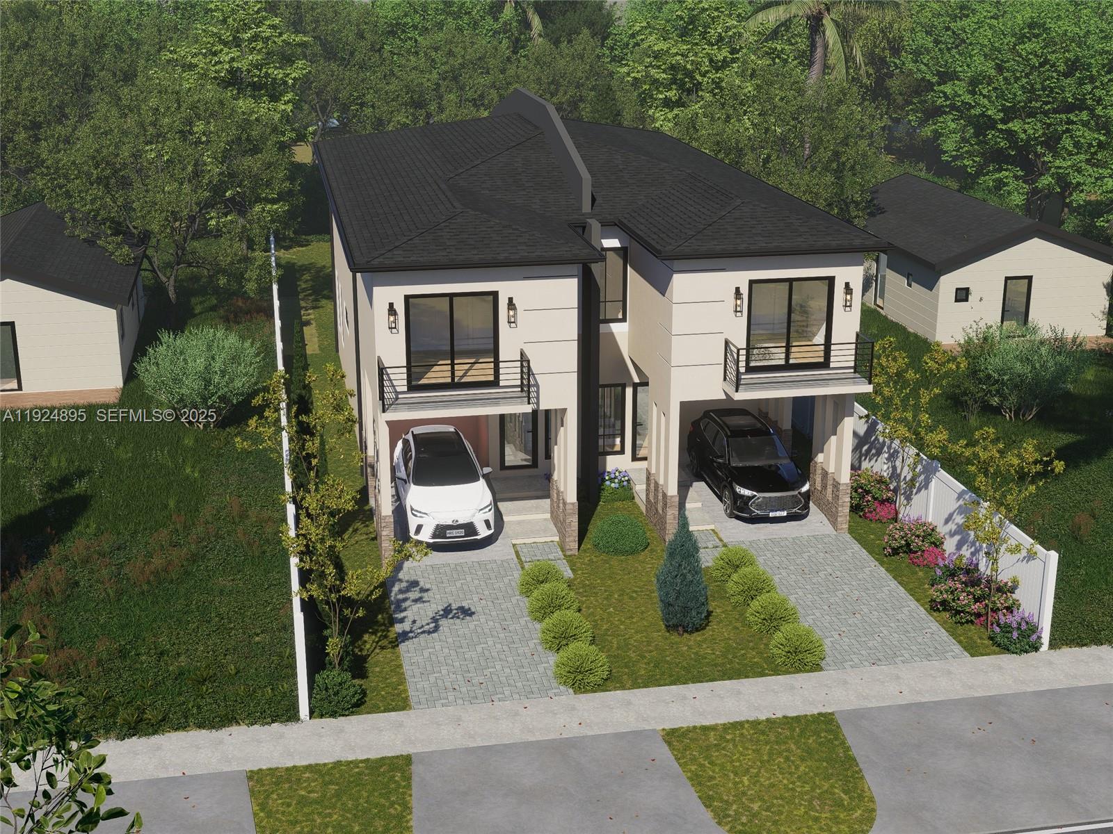 1818 Northwest 49th Street Miami, FL 33142 - Photo 6 of 16 a aerial view of a house with garden