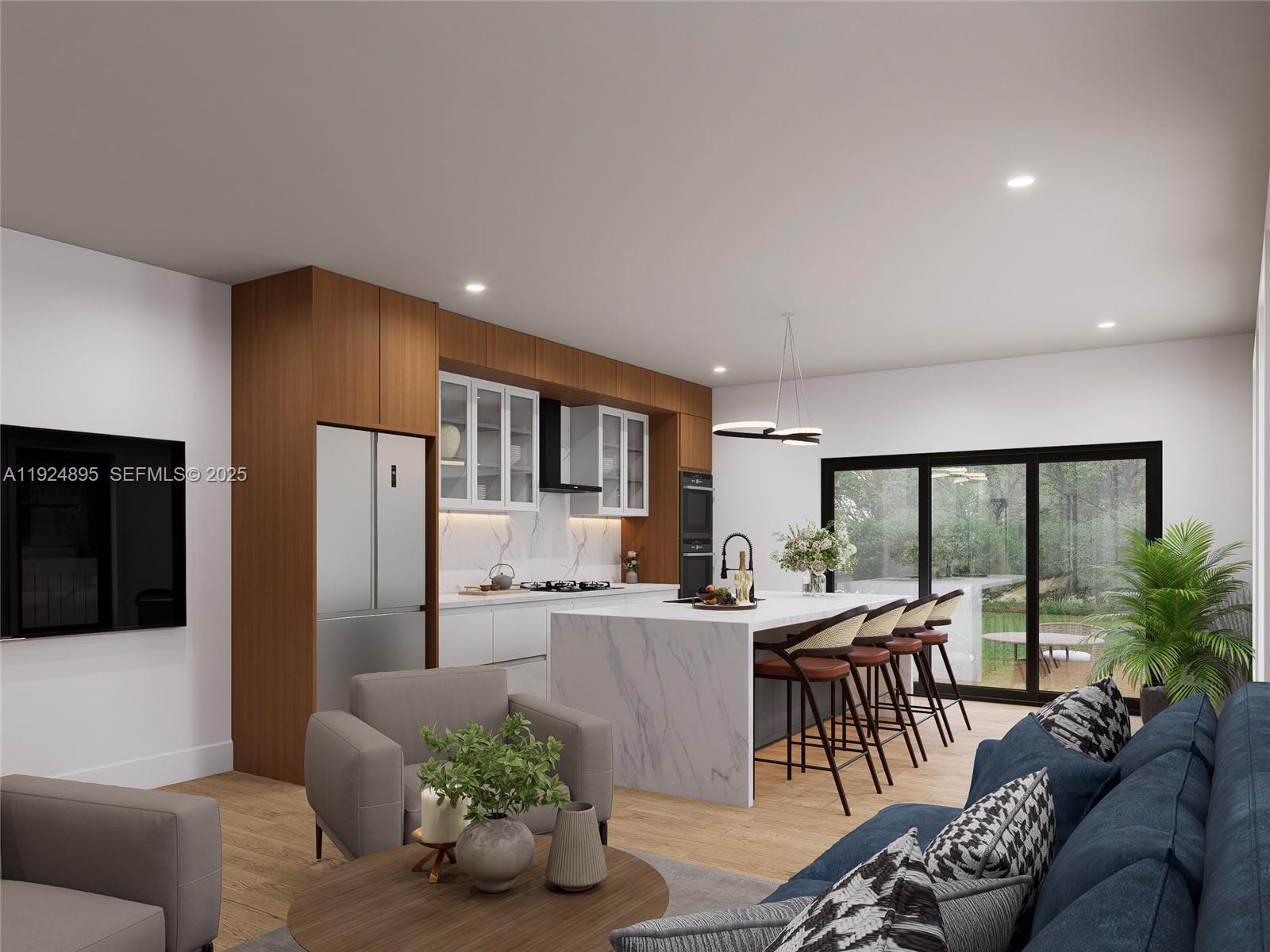 1818 Northwest 49th Street Miami, FL 33142 - Photo 10 of 16 a living room with furniture and a large window