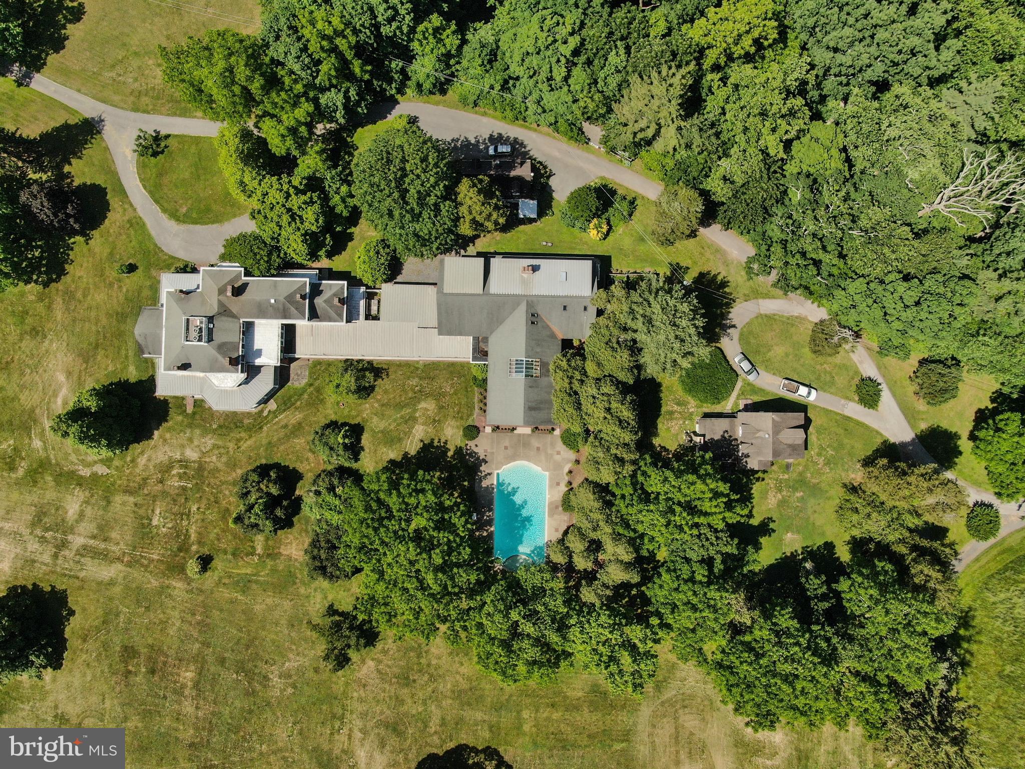 16449 Ed Warfield Road Woodbine, MD 21797 - Photo 100 of 102 an aerial view of residential house with outdoor space