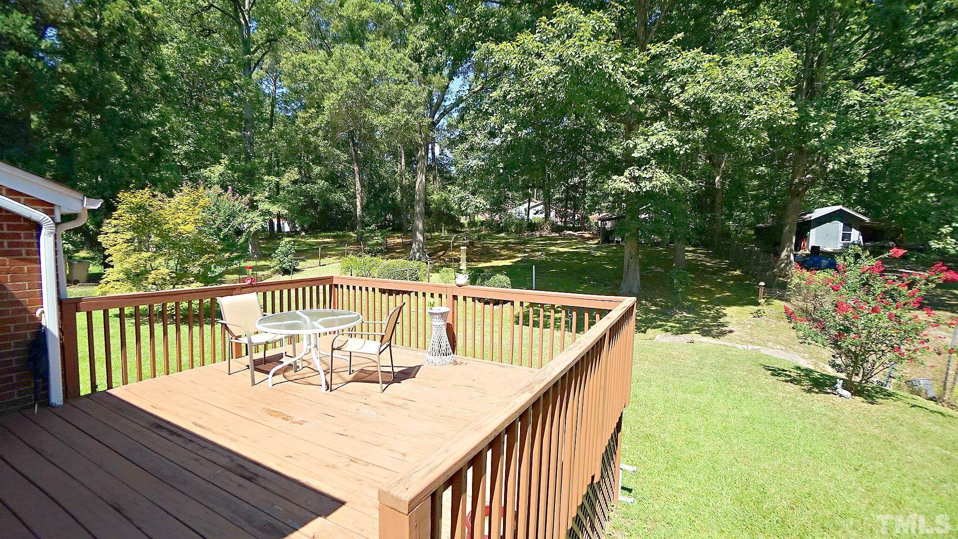 3609 Cranston Road Garner, NC 27529 - Photo 3 of 26 a view of a balcony with wooden floor