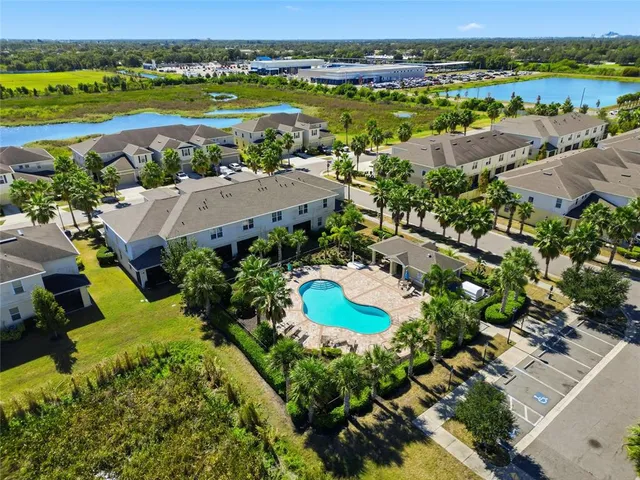 an aerial view of ocean residential house with outdoor space and river