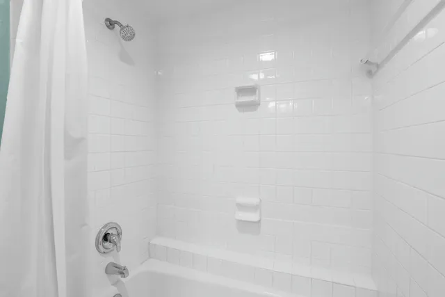 a close up of a bathtub