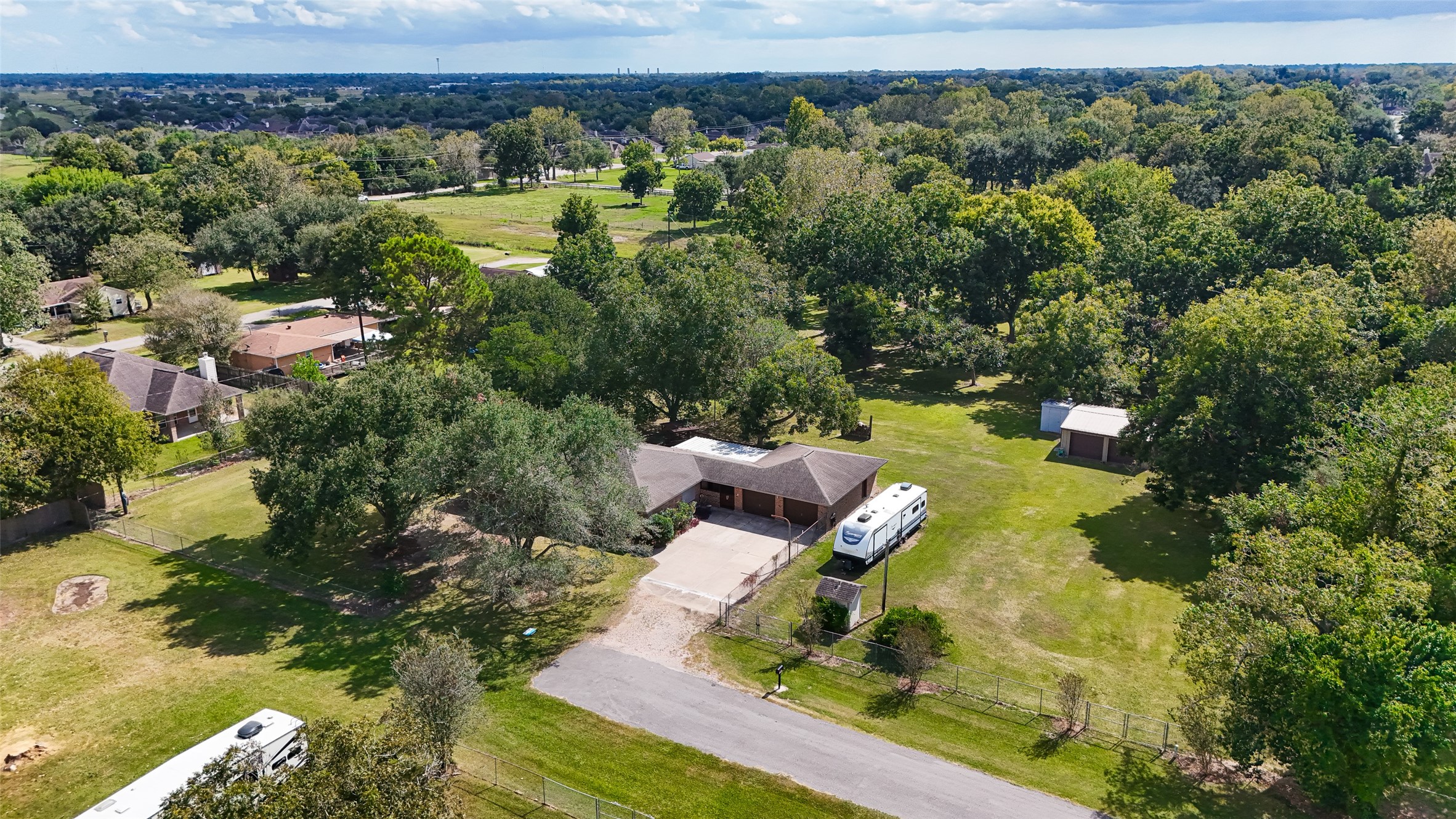 12021 7th 1/2 Street Santa Fe, TX 77510 - Photo 47 of 49 Ariel view of dead-end road