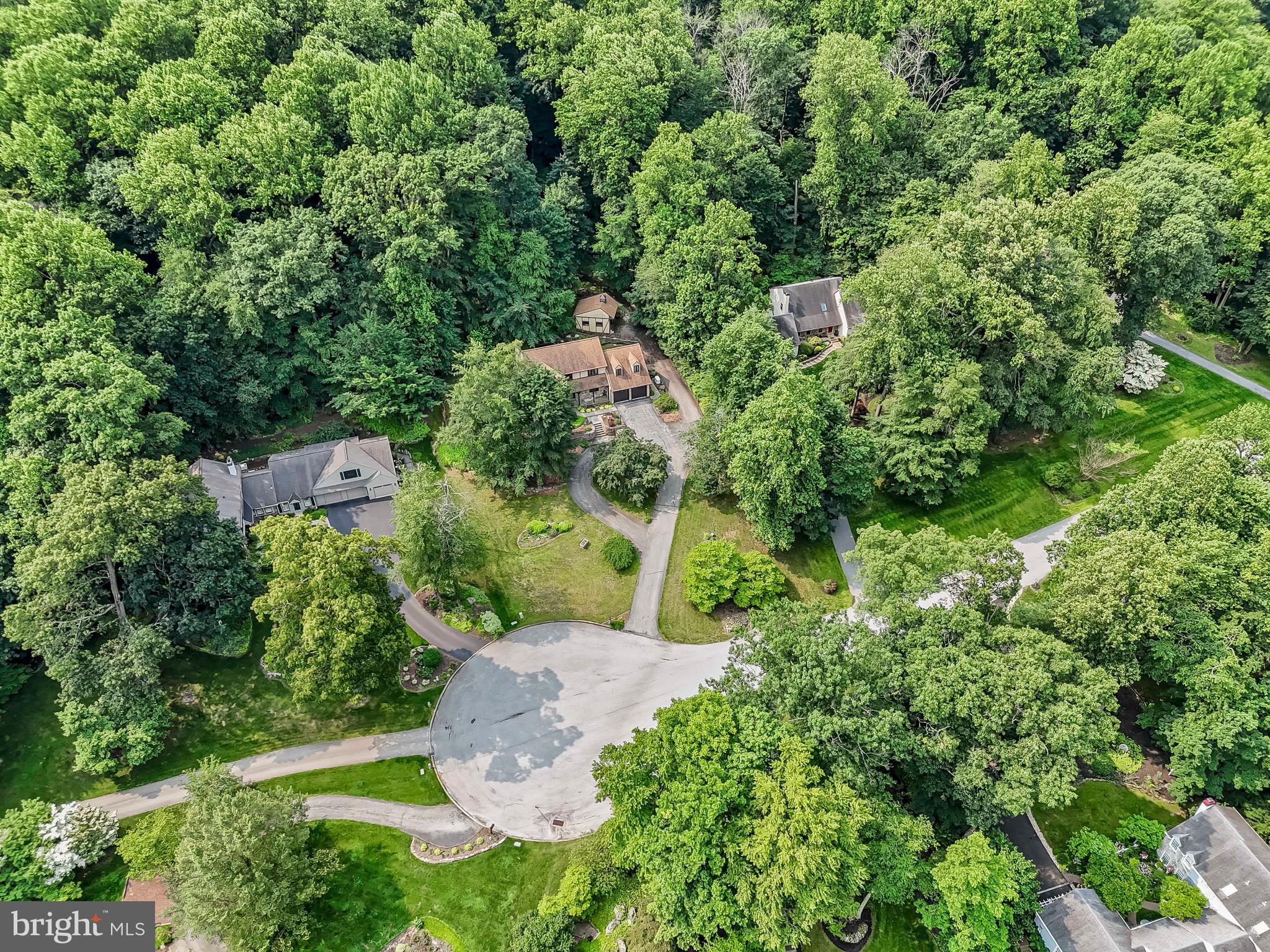 1200 Dunsinane Hill Chester Springs, PA 19425 - Photo 37 of 42 an aerial view of a house with a yard