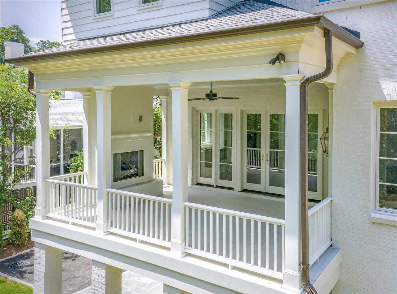 3122 Sussex Road Raleigh, NC 27612 - Photo 5 of 30 Porch Fireplace