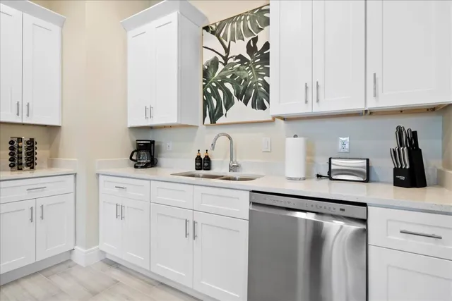 a close view of water heater room