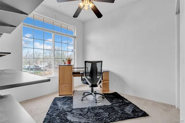 a view of workspace with a window