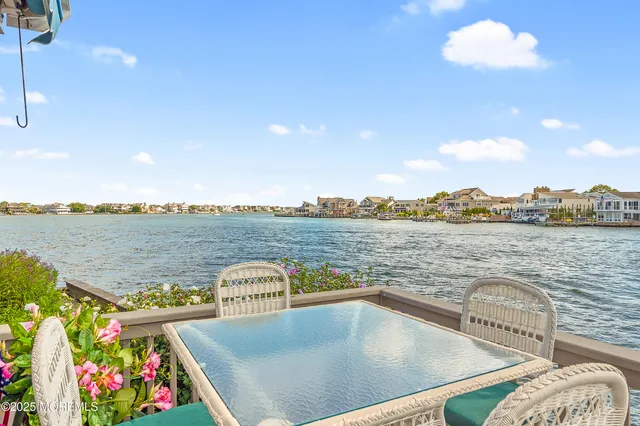 a view of lake from balcony