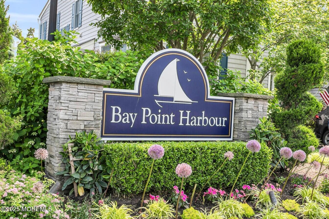 4 Bay Point Harbour Point Pleasant, NJ 08742 - Photo 44 of 46 a sign broad in front of flowers