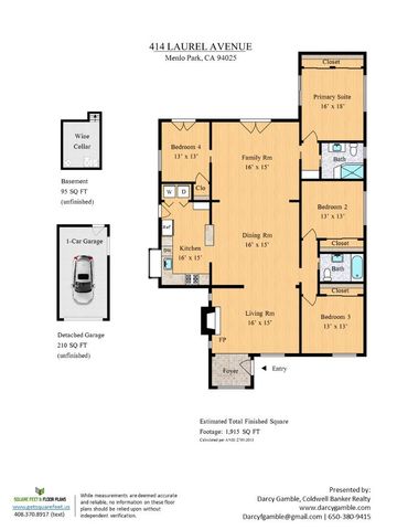 $3,800,000 | 414 Laurel Avenue, Menlo Park, CA 94025