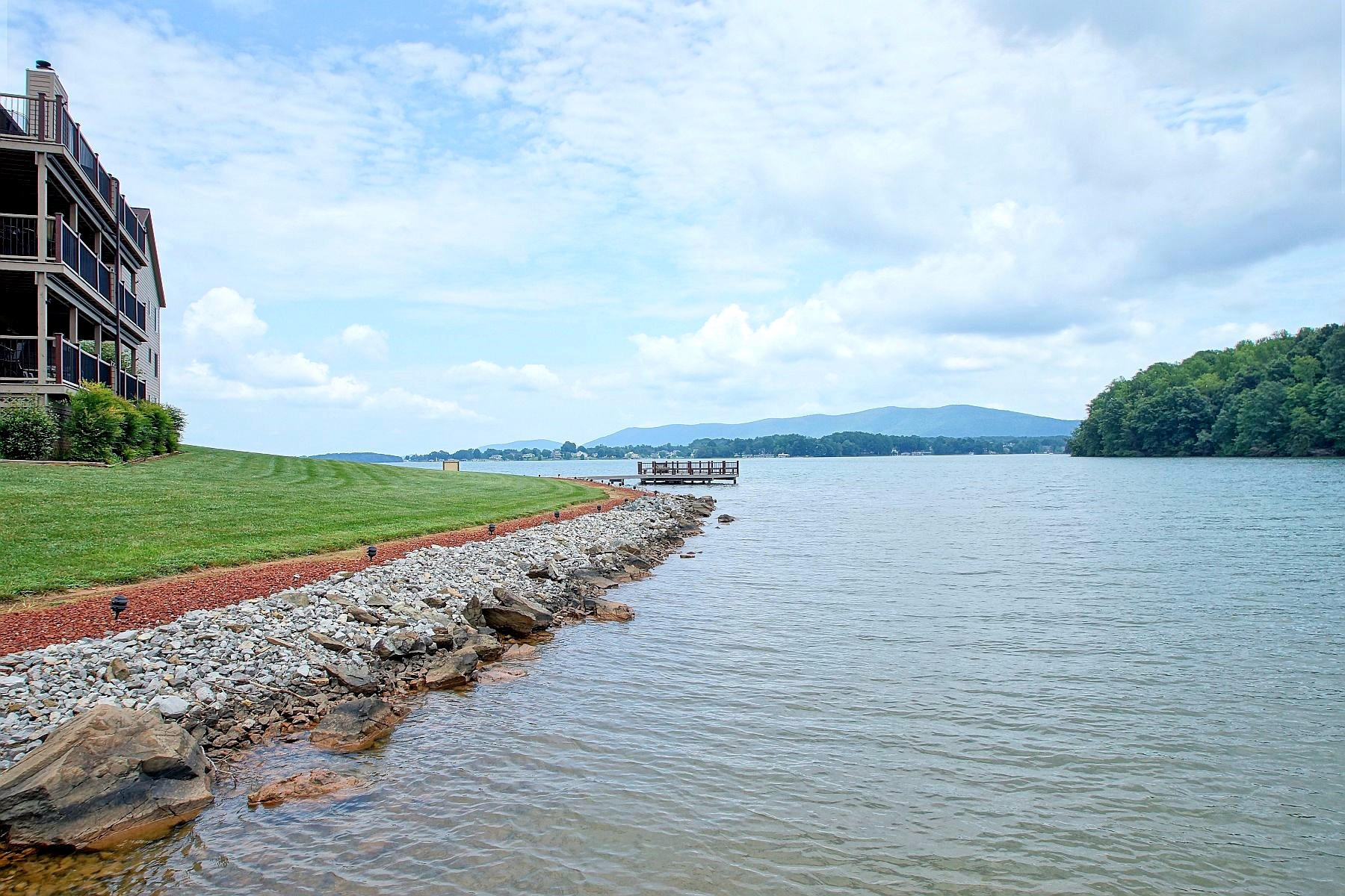 650 Monte Vista Road, Unit 403 Union Hall, VA 24176 - Photo 36 of 37 a view of a lake with a big yard