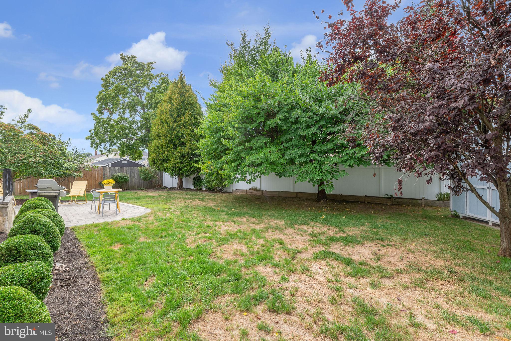 8 Dailey Drive Hamilton, NJ 08620 - Photo 45 of 46 a view of a garden with a bench