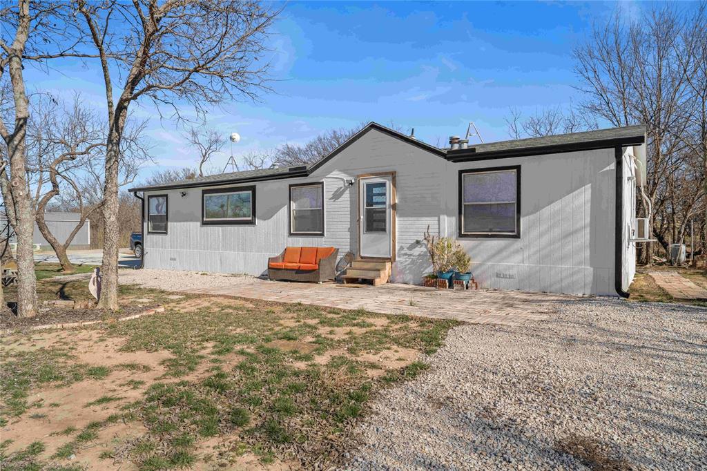 a view of a house with a patio
