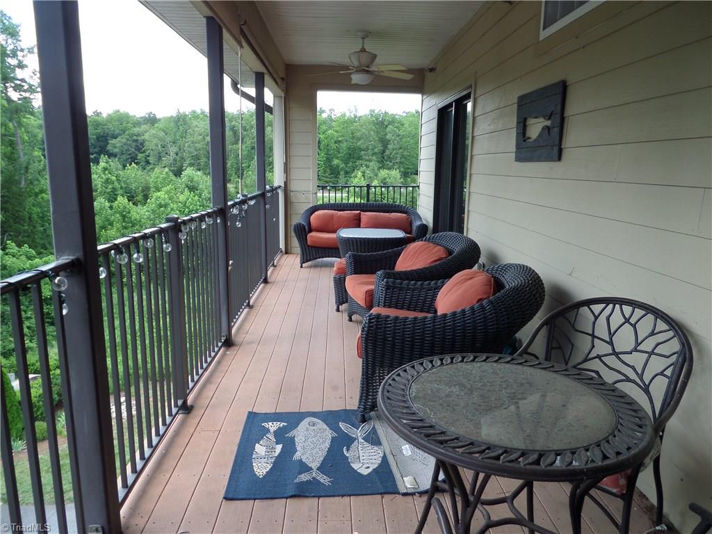 2050 Marina Pointe Road Salisbury, NC 28146 - Photo 16 of 23 Another view of the deck that has an entrance from the master bedroom and the living area.