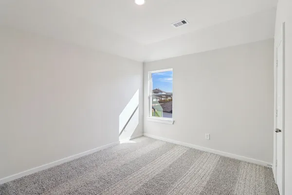 a view of a livingroom with a window