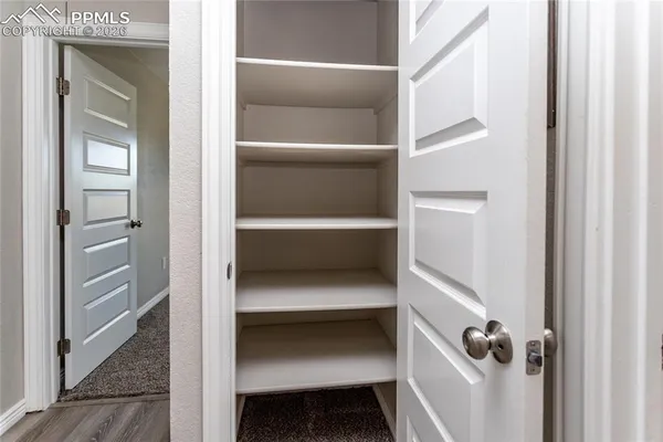 a view of walk in closet