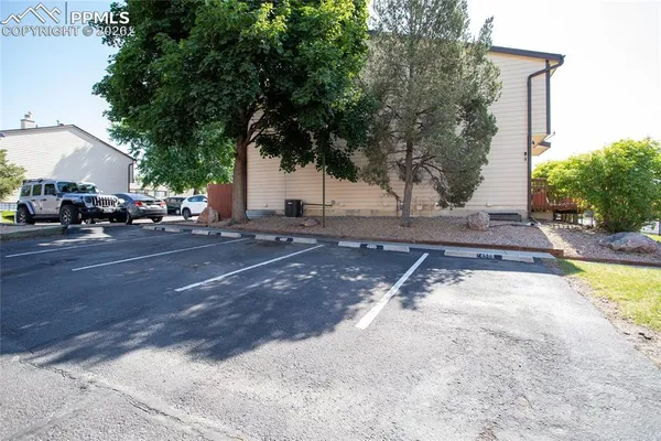 a view of street with houses