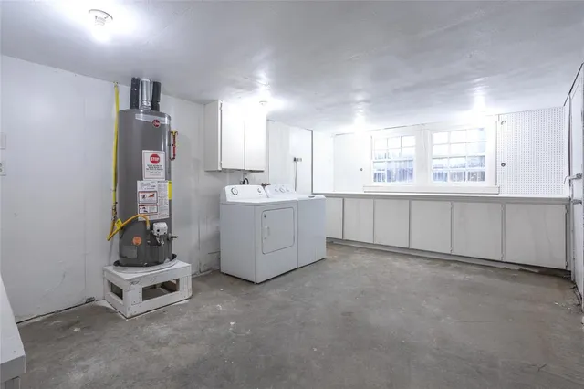 a room with storage and utility