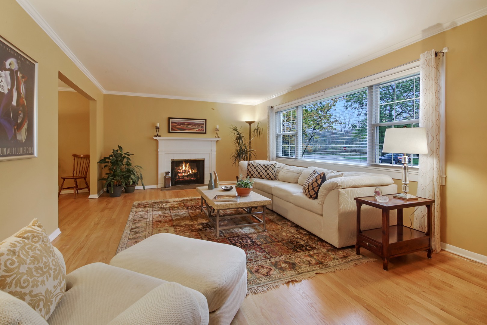 1426 Kenton Road Deerfield, IL 60015 - Photo 2 of 15 a living room with furniture and a fireplace
