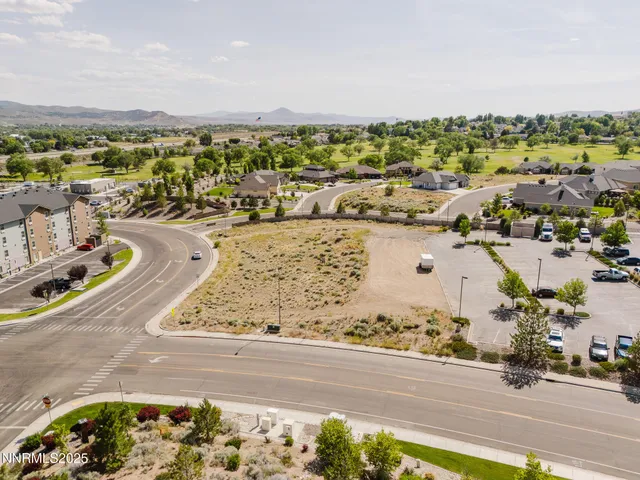 an aerial view of a city