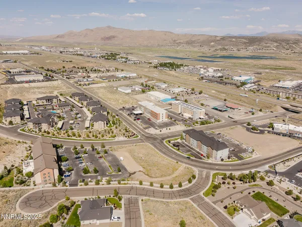 an aerial view of a city