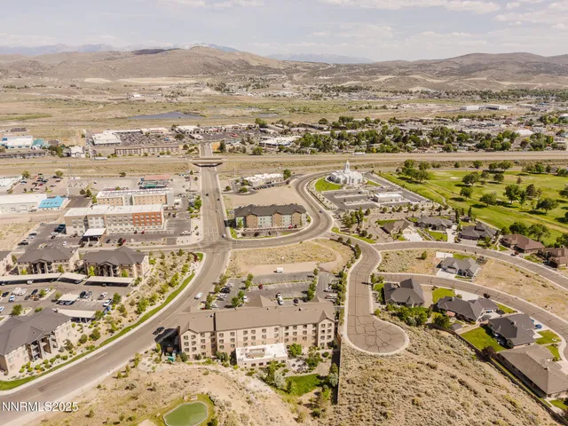 an aerial view of a city