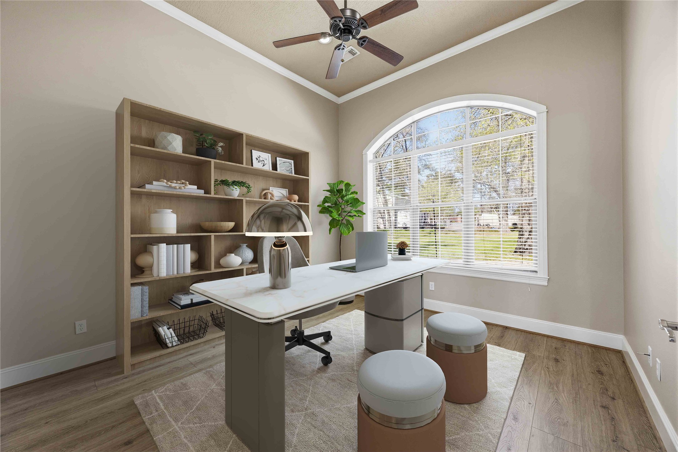 1930 Old River Road Montgomery, TX 77356 - Photo 7 of 49 Virtually staged as a dedicated office to illustrate layout possibilities and inspire how the space can be used.