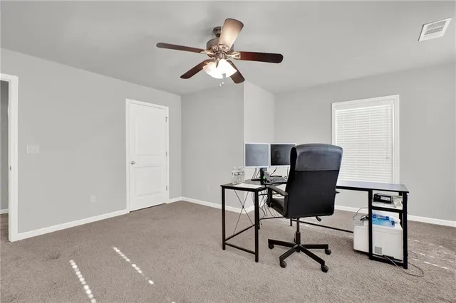 a view of an empty room