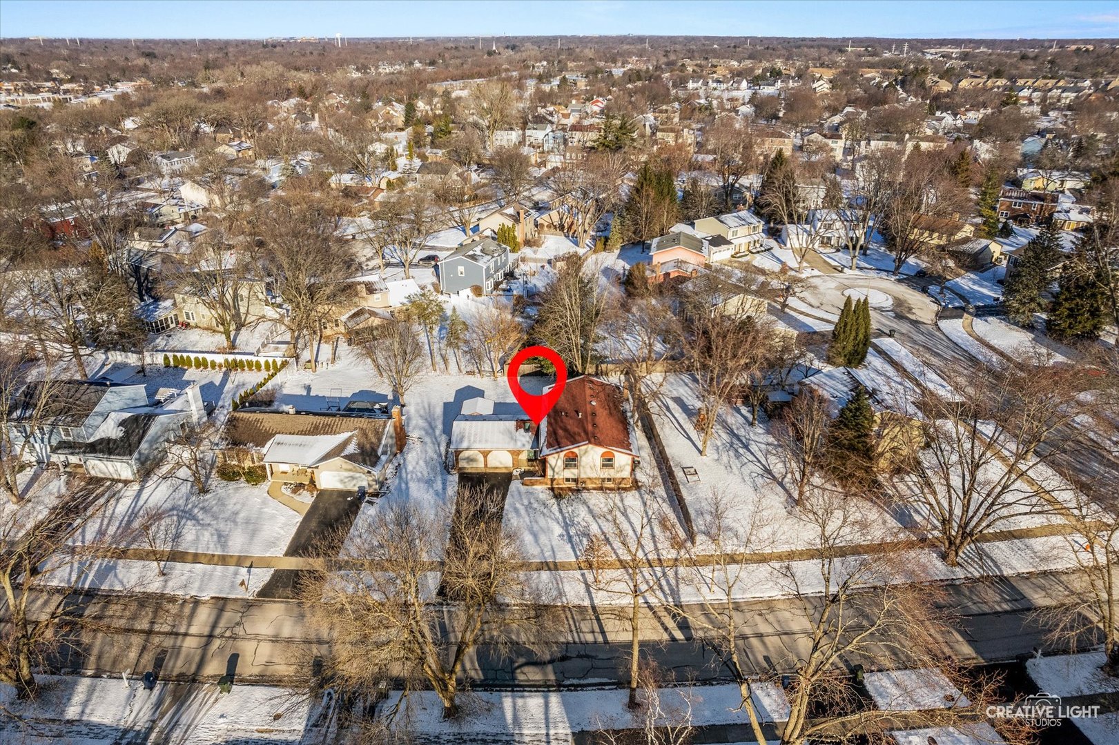 425 Carriage Hill Road Naperville, IL 60565 - Photo 31 of 37 an aerial view of residential houses with city view