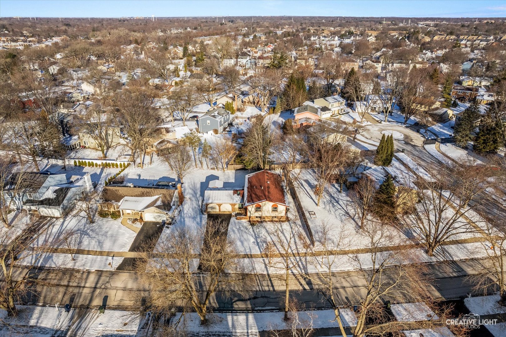 425 Carriage Hill Road Naperville, IL 60565 - Photo 32 of 37 an aerial view of residential houses with city view