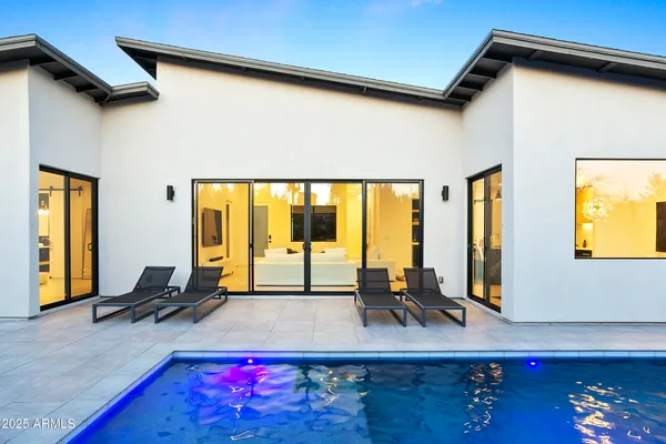 a front view of a house