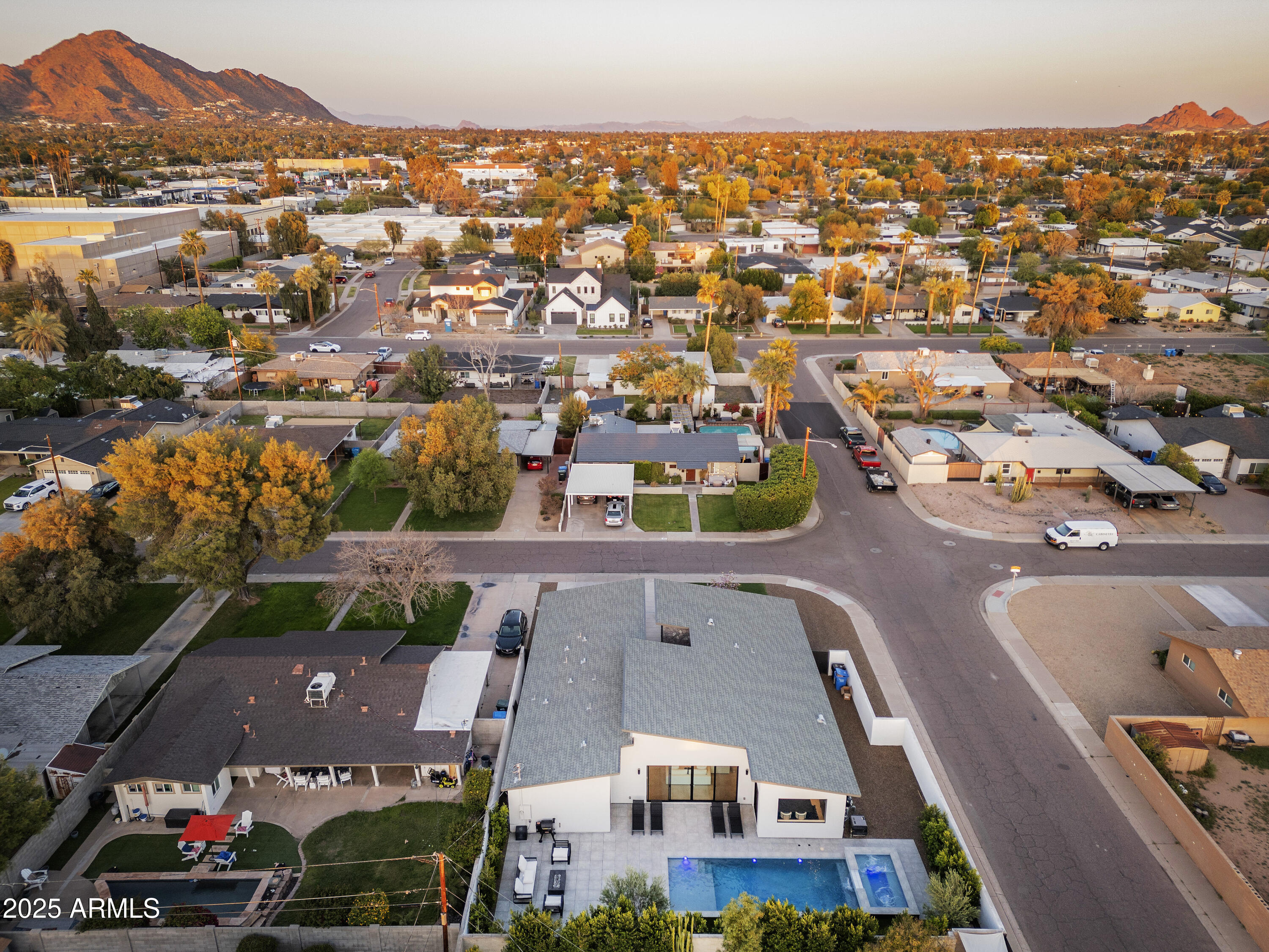 4002 North 33rd Place Phoenix, AZ 85018 - Photo 67 of 80 an aerial view of residential houses and outdoor space