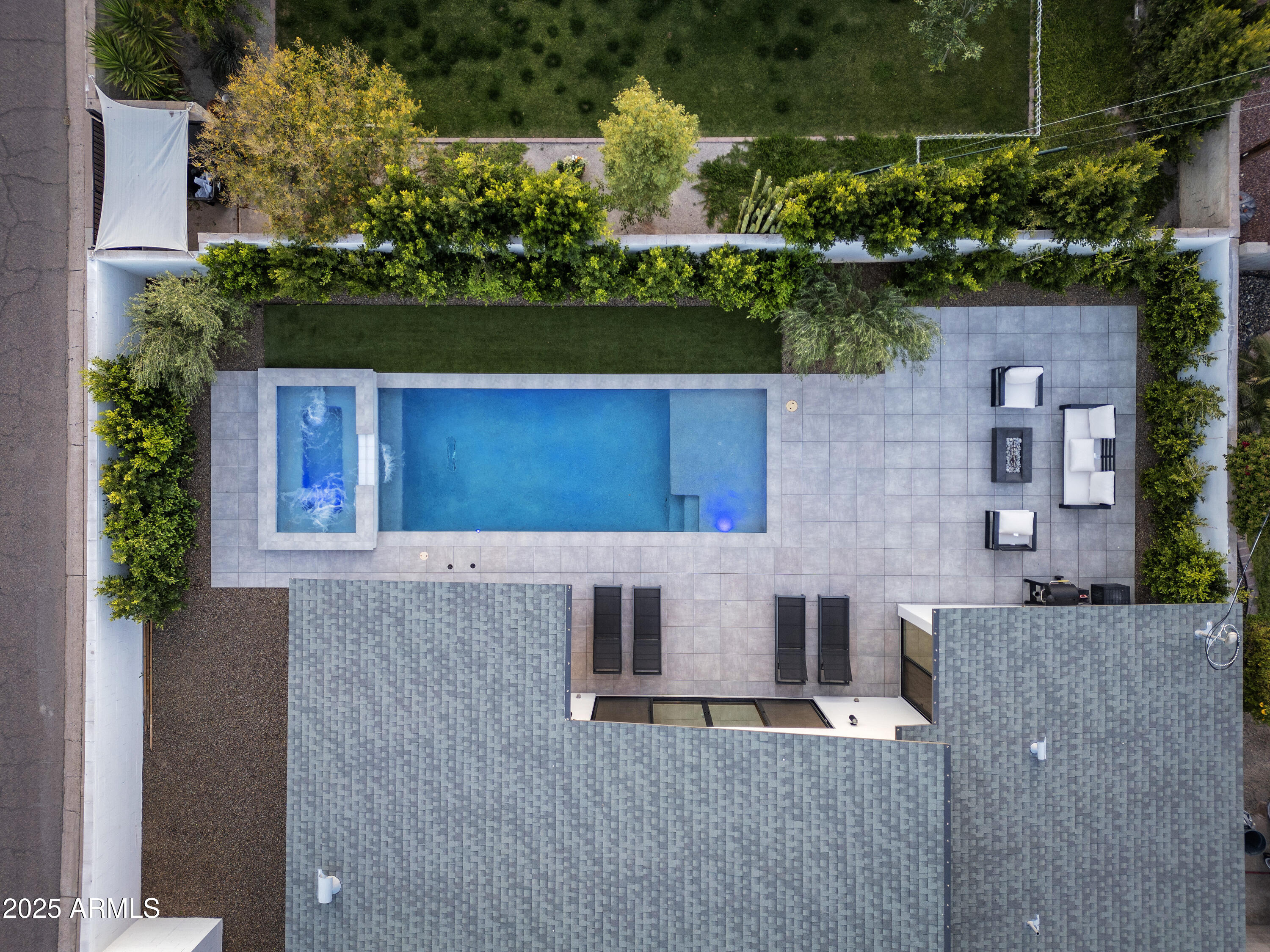 4002 North 33rd Place Phoenix, AZ 85018 - Photo 71 of 80 aerial view of a house with a yard and potted plants